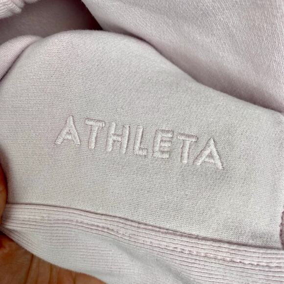 Athleta Forever Fleece 1/4 Zip Sweatshirt in Shell Size XL. - Picture 6 of 16
